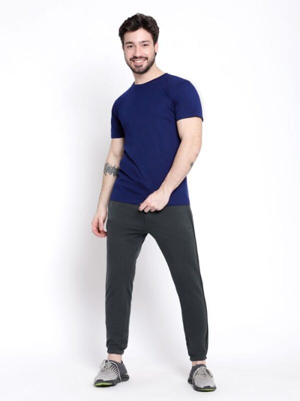 Men's Classic Royal Blue T-Shirt - 100% Cotton, Bio-Washed Comfort - Image 2